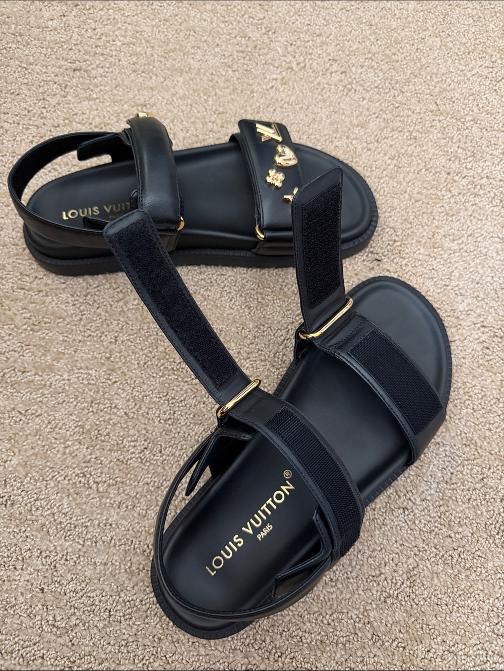Louis Vuitton Sunset Charms Comfort Sandal Size 38 - Picture 4 of 4